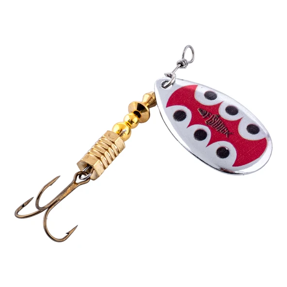 Döner Kaşık - Fishack GlideX - Silver Ladybug - 5g - No:2 - Alabalık/Turna/Levrek Olta Kaşığı ürün görseli 1