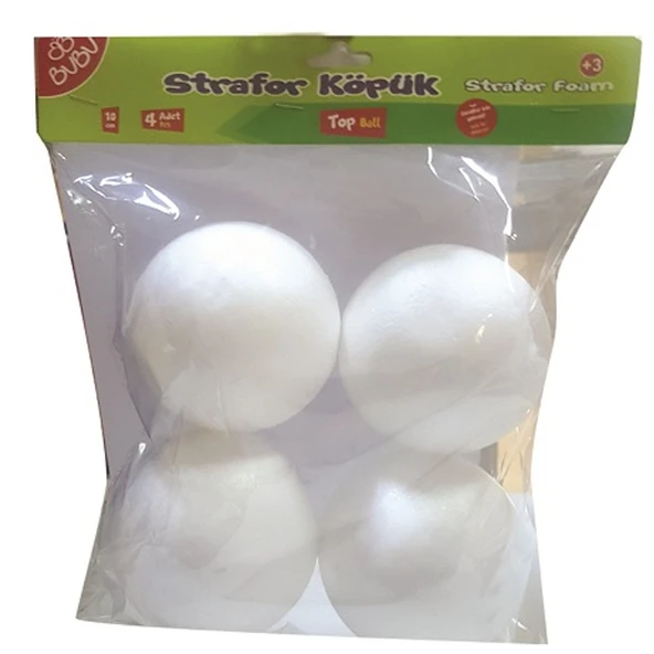 Bu-Bu Strafor Köpük Top 10 CM 4 LÜ BUBU-KP0006 ürün görseli 1