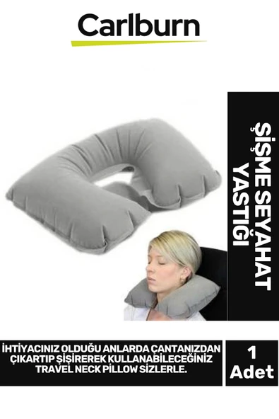 Özel Üretim Kamp Yolculuk Seyahat Uçak Otobüs Araba Dayanıklı Şişme Seyahat Yastığı ürün görseli 1
