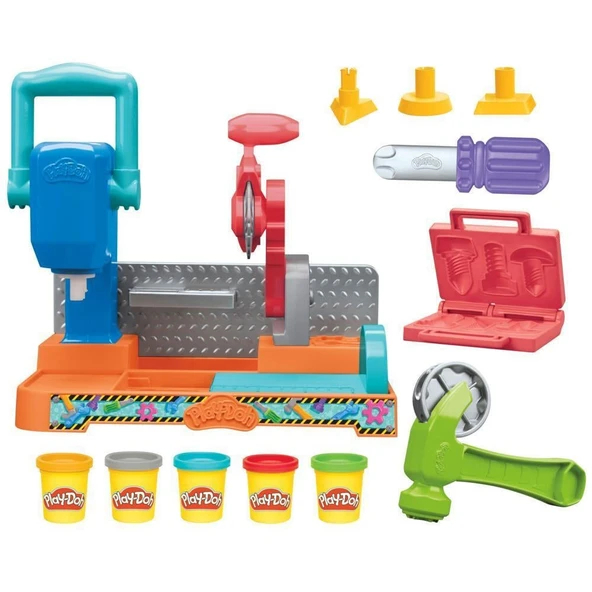 Play-Doh Damga ve Testere Aleti Tezgahı F9141 ürün görseli 1