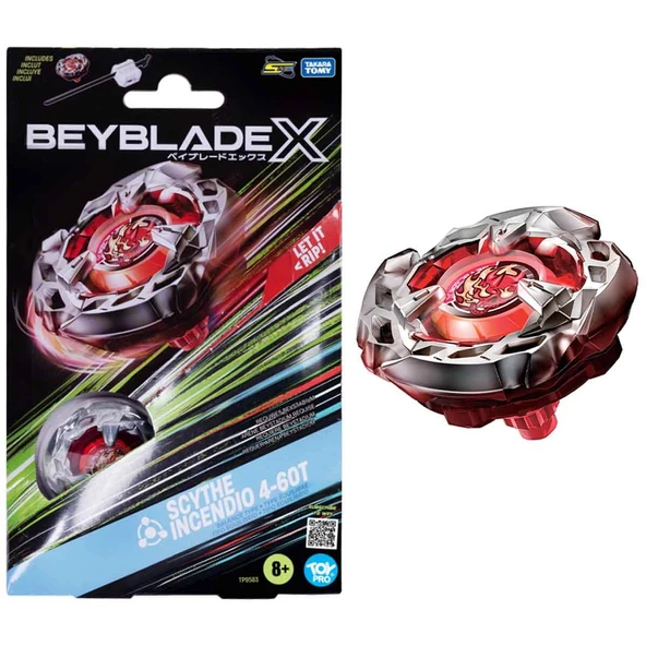 BeybladeX まとめ売り PTTAVM: Beyblade X Scythe Incendio 4-60T Oyun Seti