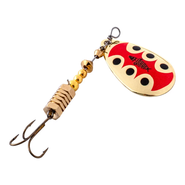 Döner Kaşık - Fishack GlideX - Golden Ladybug - 5g - No:2 - Alabalık/Turna/Levrek Olta Kaşığı ürün görseli 1