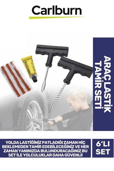 Özel Üretim Pratik Macun Fitil Atma Patlayan Araç Bisiklet Lastik Dayanıklı Tamir Seti Kiti ürün görseli 1