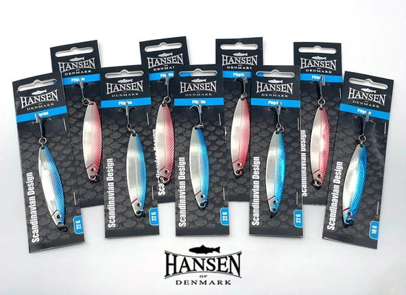Hansen Pilgrim 7.8cm 14g Silver/Blue Kaşık - Resim 3