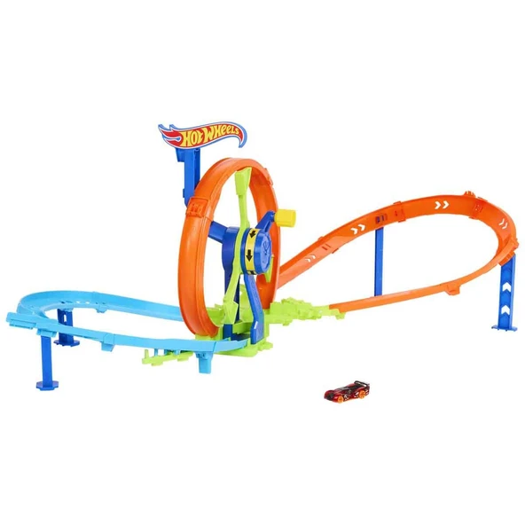 Hot Wheels Hızlı Fırlatma ve Döngü Parkuru Oyun Seti JBX65 ürün görseli 1