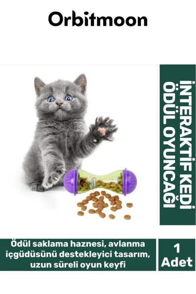 Premium Ürün İnteraktif İçgüdüsel Avlanma Plastik Küçük Boy Saklama Hazneli Kedi Ödül Mamalı Oyuncak ürün görseli 1