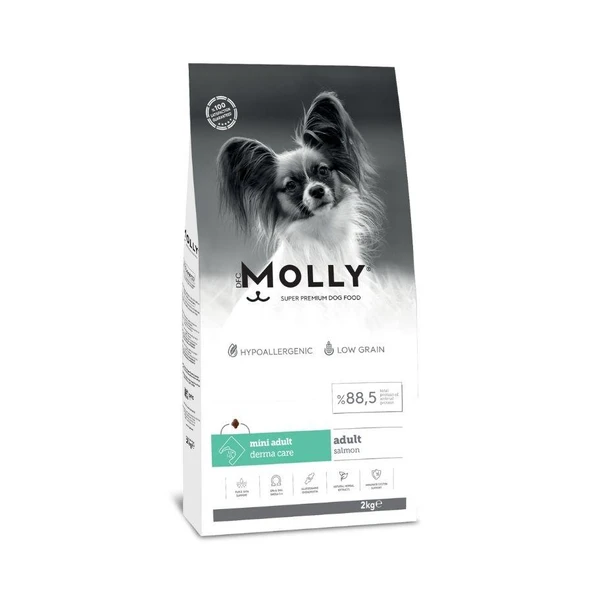 Molly Düşük Tahıllı Hypoallergenic Somonlu Küçük Irk Yetişkin Köpek Maması 2 Kg ürün görseli 1