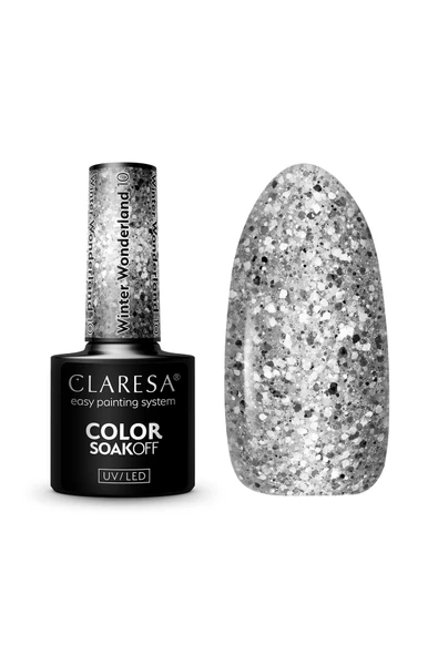 Claresa Kalıcı Oje Winter Wonderland 10 Parlak Simli Gümüş 5g ürün görseli 1