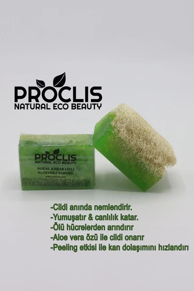 Proclis Doğal Kabak Lifli Aloe Vera Sabunu ürün görseli 1