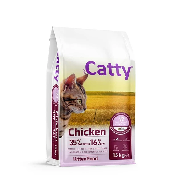 Catty Tavuklu Yavru Kedi Maması 15 Kg ürün görseli 1