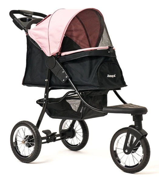Zampa Ricciardo SP05CS-P Pembe Kedi Köpek Arabası - Geniş İç Hacim, Katlanabilir ürün görseli 1