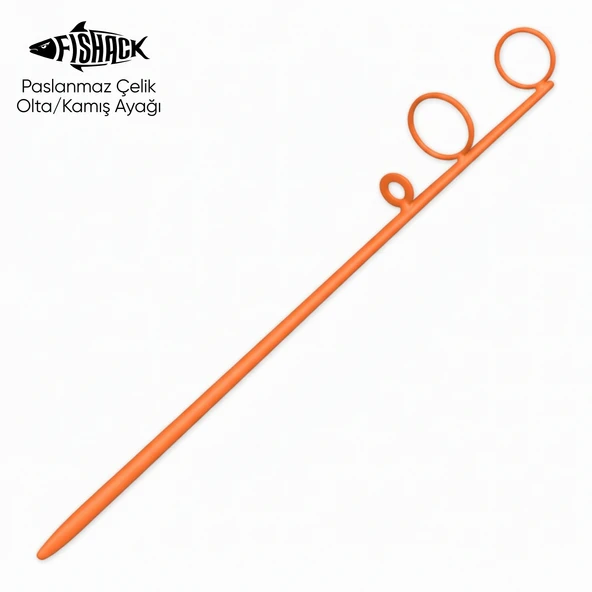 Olta Kamış Ayağı - Paslanmaz Çelik - Fishack - Turuncu ürün görseli 1