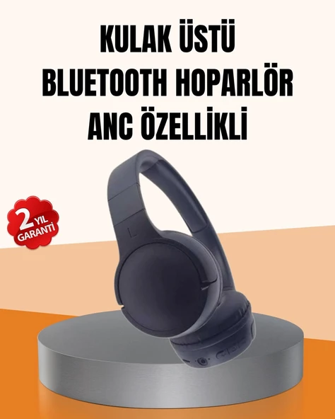 Ayarlanabilir Baş Bantlı Kablosuz Kulak Üstü Kulaklık ürün görseli 1