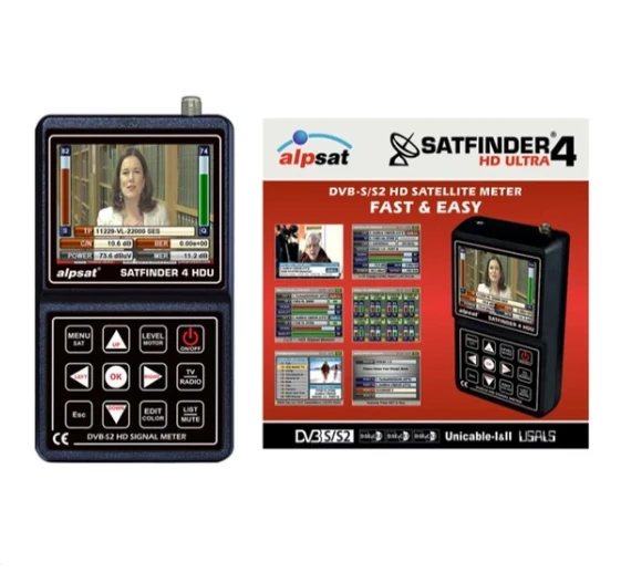 Alpsat Satfinder 4 Hd Ultra Görüntülü Full Hd Uydu Bulucu ürün görseli 1