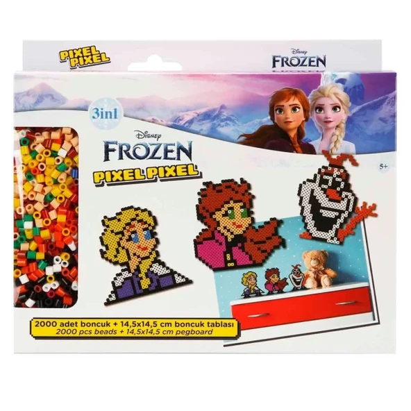 3in1 Disney Frozen Pixel Pixel Boncuk Aktivite ve Oyuncak Seti S00005168 ürün görseli 1