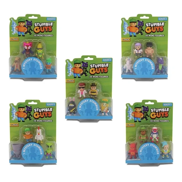 Stumble Guys 5'li Mini Figür - Resim 2