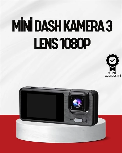 3 Kameralı DVR Araç Kamerası – Tam Güvenlik, Tam Kapsama ürün görseli 1