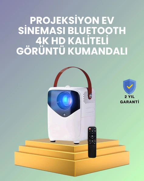 Hafif ve Taşınabilir Projektör – 750 Gram Ağırlıkla Mobil Kullanıma Uygun ürün görseli 1