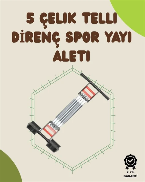Ergonomik Tutma Yerli, Pedallı ve Ayarlanabilir Elastik Yaylı Spor Ekipmanı ürün görseli 1