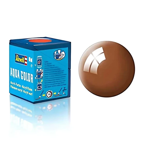 Revell 80 -Aqua Color Mud Brown - Gloss Boya- 18 ml ürün görseli 1