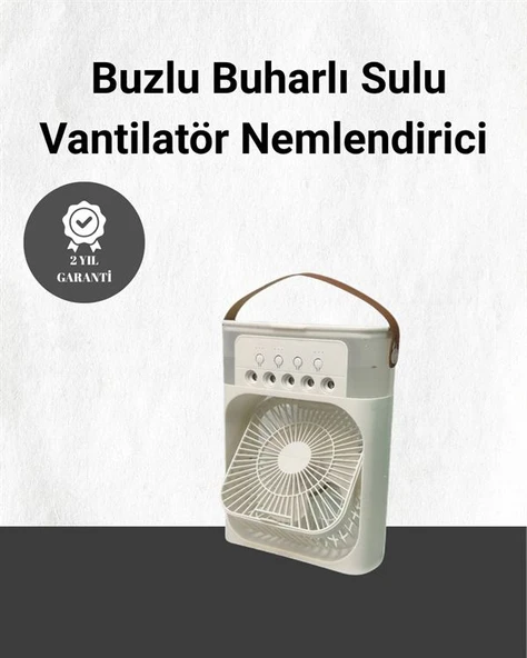 Spreyli Mini Masaüstü Fan | 500ML Su Hazneli, 3 Kademeli Soğutucu ürün görseli 1