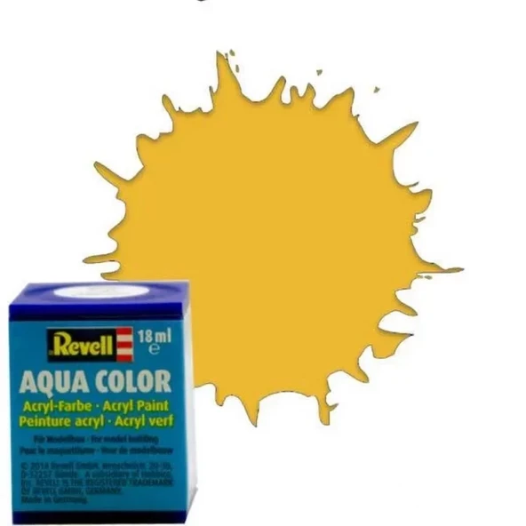 Aqua Color Sandy Yellow - Mat Boya- 18 ml ürün görseli 1