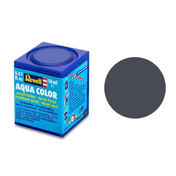 Revell 78 - Aqua Color Tank Grey - Mat Boya - 18 ml ürün görseli 1