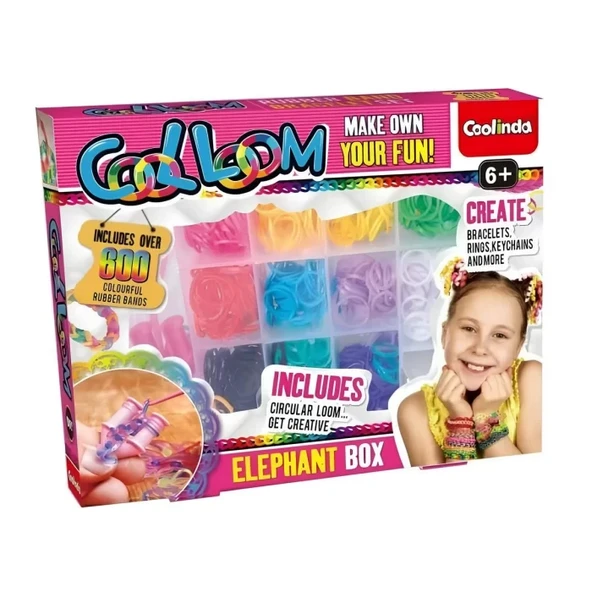 Paulinda Cool Loom Elephant Box Hobi Set S00095692 ürün görseli 1