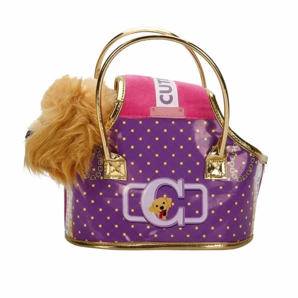 Cutekins Taşıma Çantalı Peluş Köpek - Resim 4