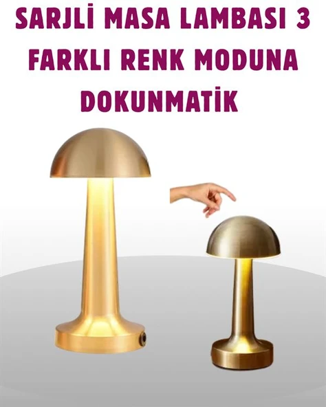 Taşınabilir Dokunmatik LED Lamba – Sıcak & Soğuk Işık Ayarı ürün görseli 1