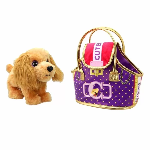 Cutekins Taşıma Çantalı Peluş Köpek - Resim 2