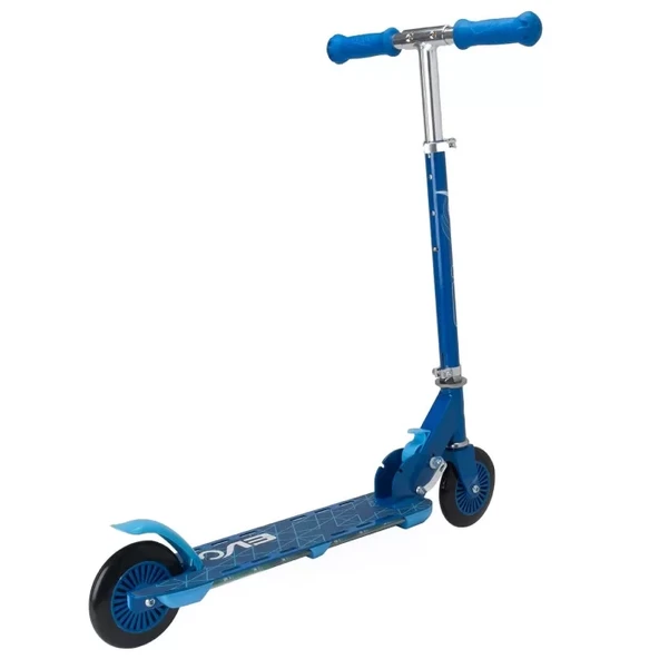 Evo 2 Tekerlekli Flash Işıklı Mavi Scooter - Resim 4