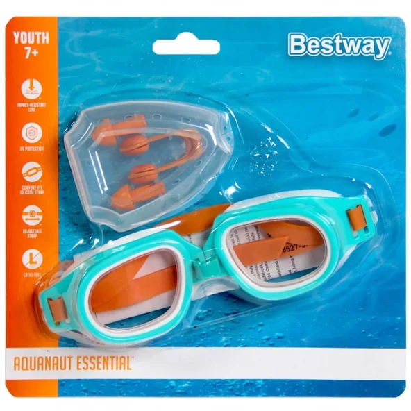 Bestway Hydro Swim Kulak ve Burun Tıkacı Yüzücü Gözlük Seti 26034 ürün görseli 1