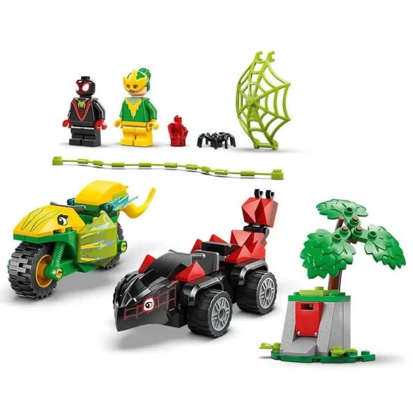 LEGO Marvel Spidey ve İnanılmaz Arkadaşları Spin ve Electro Dinozor Aracı Takibi 11198 ürün görseli 1