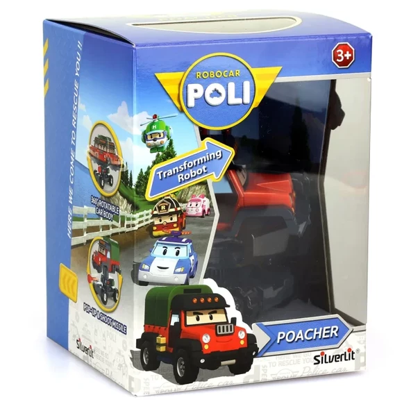 Robocar Poli Poacher Hareketli Figür - Resim 2