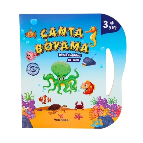 Çanta Kitap Boyama Kitabı Deniz Canlıları ürün görseli 1