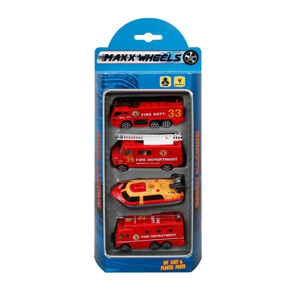 Street Machine 4'lü Mini Araçlar - Resim 4