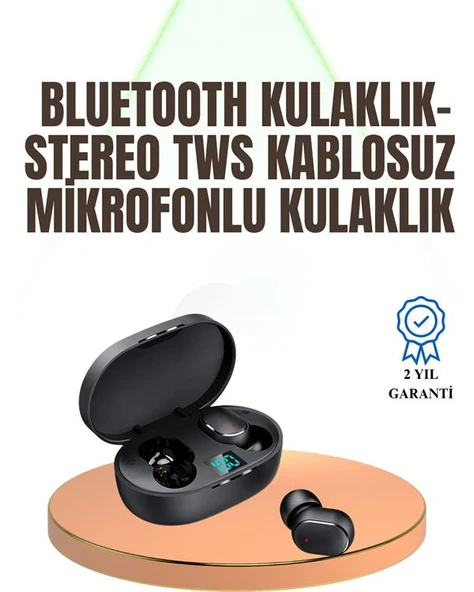 Kablosuz Kulak İçi Bluetooth Kulaklık Stereo Dokunmatik Kontrollü Kulaklık ürün görseli 1