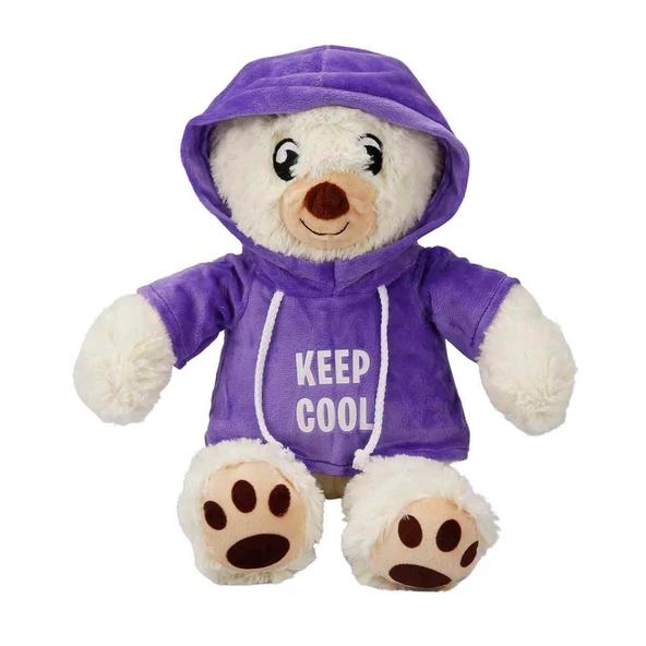 Kapşonlu Peluş Ayı 30 cm. - Resim 2