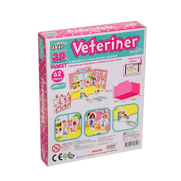 Veteriner Maket 3 Boyutlu Puzzle - Resim 2