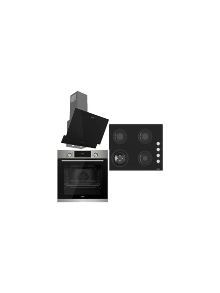 Uğur Fry Art Set Inox (Uaf 6011D Impet Fırın - Uao 6041W3 Scy Rsr1 Ocak - Uad 6012G SA3D Davlumbaz) ürün görseli 1