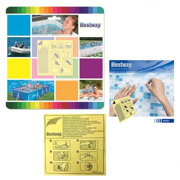 Bestway Şişme Ürünler için Tamir Yaması 6,5 x 6,5 cm 62091 ürün görseli 1