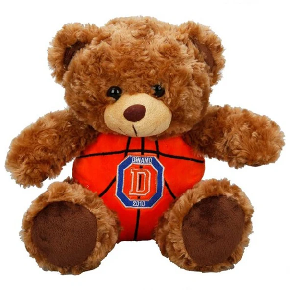 Dinamo Basketbol Topu Gövdeli Oturan Peluş Ayı 30 cm. ürün görseli 1