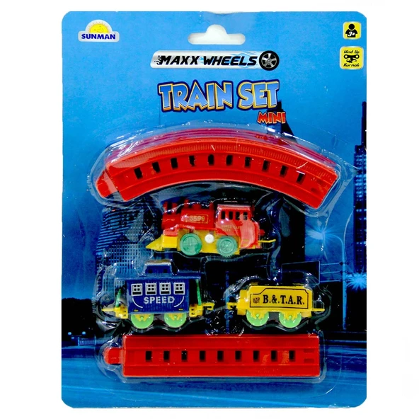 Maxx Wheels Mini Tren Seti 11 Parça - Resim 4