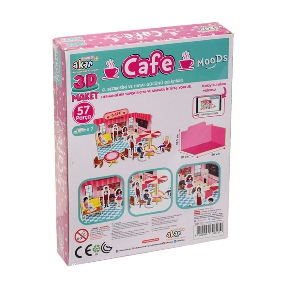 Cafe Maket 3 Boyutlu Puzzle - Resim 4