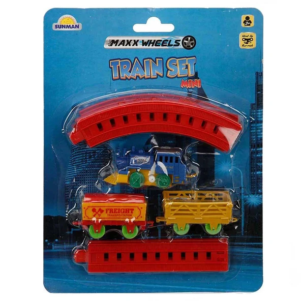 Maxx Wheels Mini Tren Seti 11 Parça - Resim 3