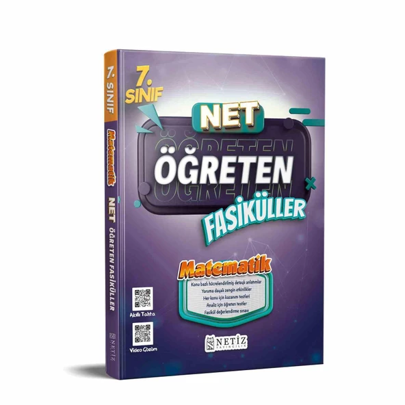Netiz 7.Sınıf Matematik Net Fasiküller ürün görseli 1
