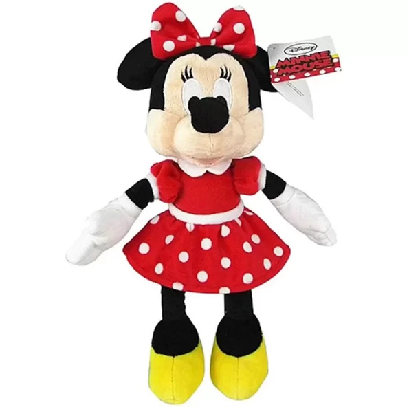 Minnie Kırmızı Elbiseli Peluş 25 cm ürün görseli 1