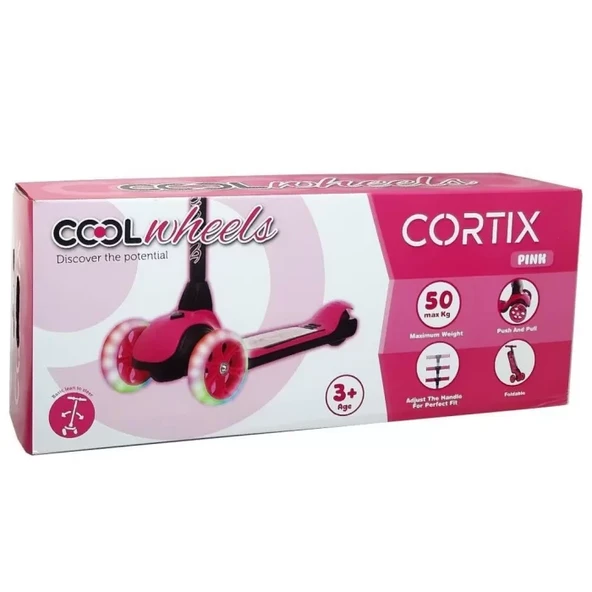 Cool Wheels Cortix Scooter Pembe ürün görseli 1