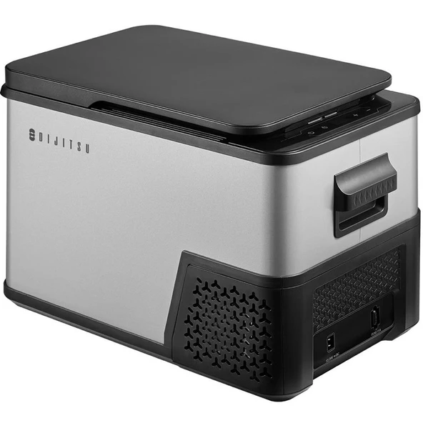 Dijitsu AB200 S 27 Litre 12/24/220 V Dijital Araç Tipi Kompresörlü Mini Buzdolabı - Gri ürün görseli 1